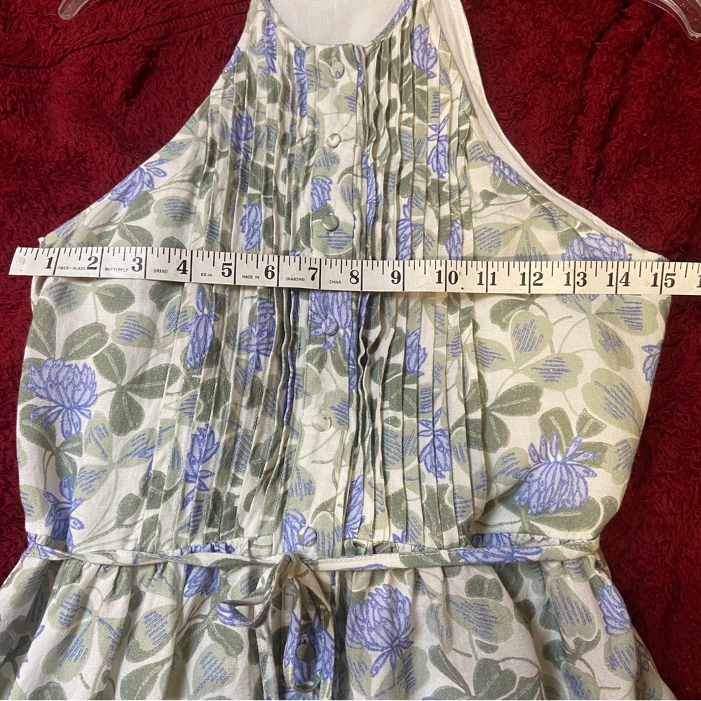 Hermoza Blue and Green Floral Maxi Dress - Picture 10 of 14